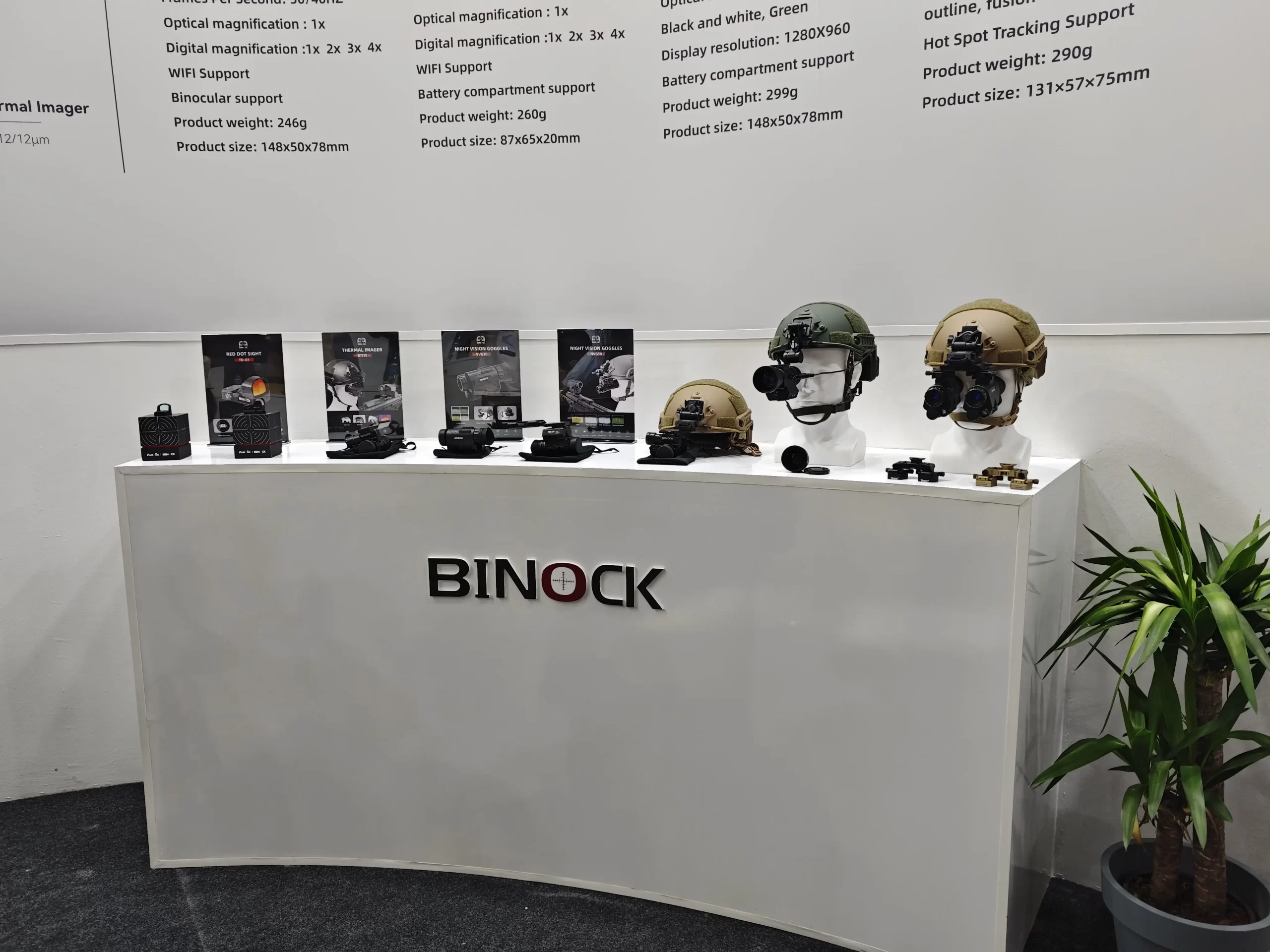 night vision goggles product in the binock's exhibition in turkey