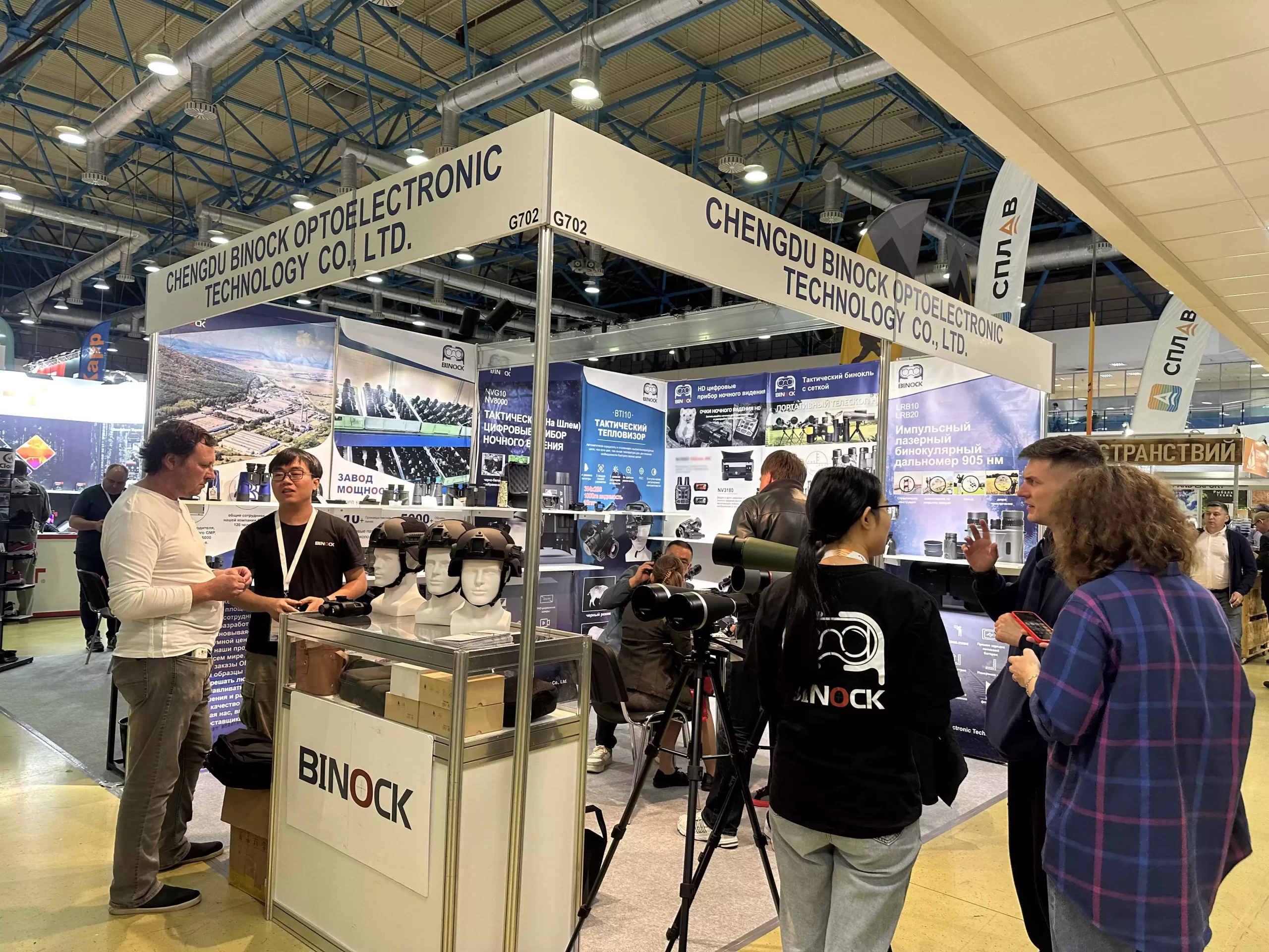 binock's night vision goggles exhibition to russia