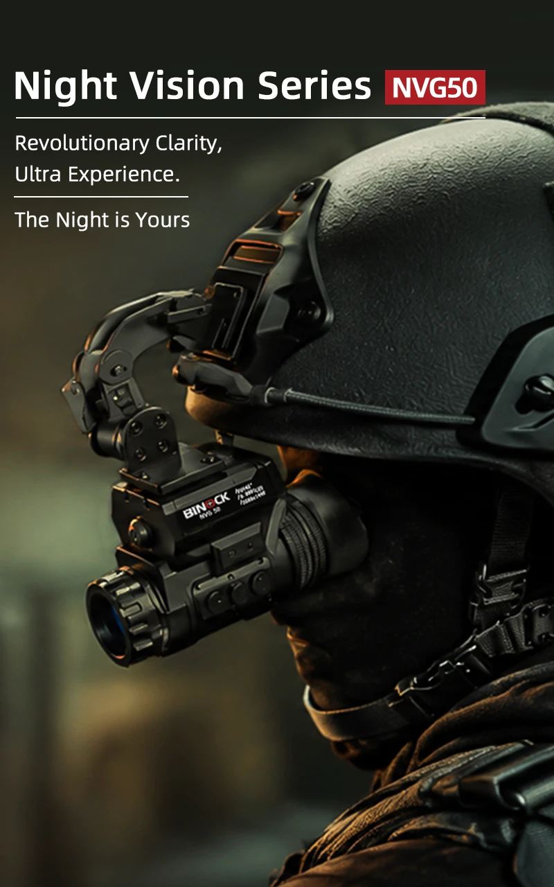 BINOCK NVG50 helmet-mounted digital night vision monocular